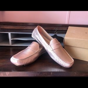 Vintage Cole Haan Rose Gold Driving Moccasins